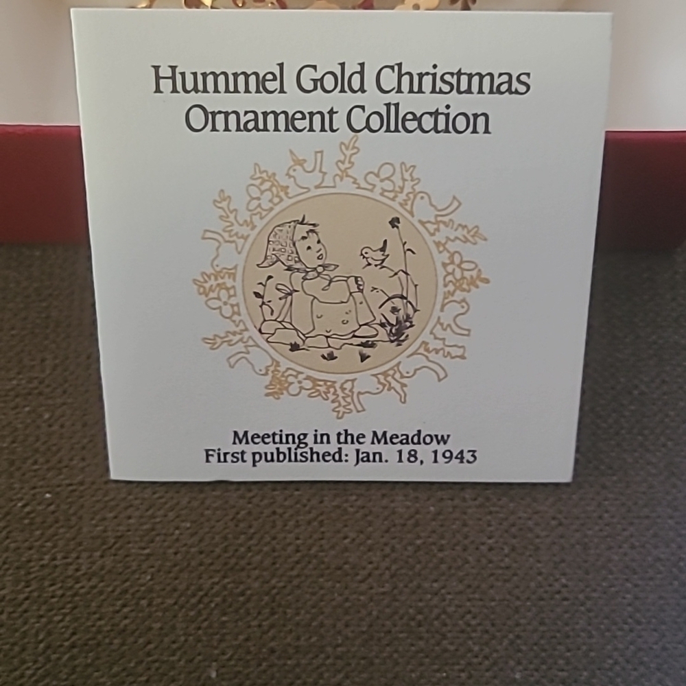 Hummel Gold Christmas Ormaments Collection Bundled - Picture 8 of 10